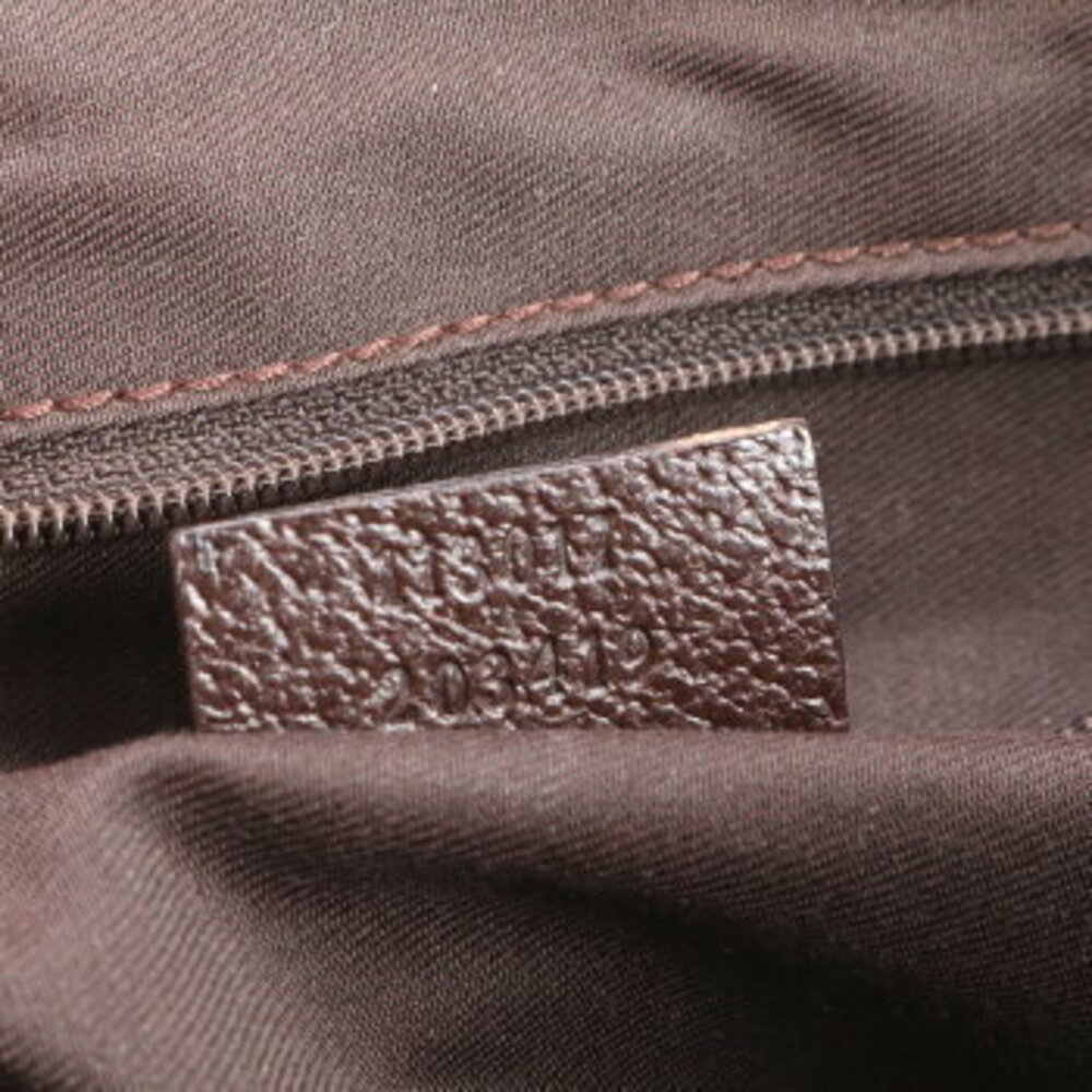 Gucci GG canvas leather tote bag shoulder brown MEM - Picture 9 of 9